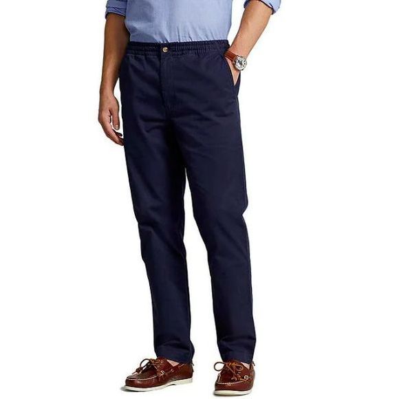 Polo Ralph Lauren Men's Sz Medium Navy Classic-Fit Stretch Polo Prepster Pants - Picture 1 of 10